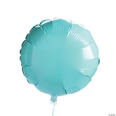 Light Blue Round Mylar Balloon Set