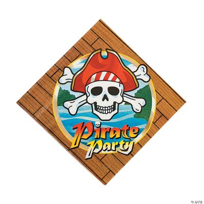 Pirate Party Luncheon Napkins