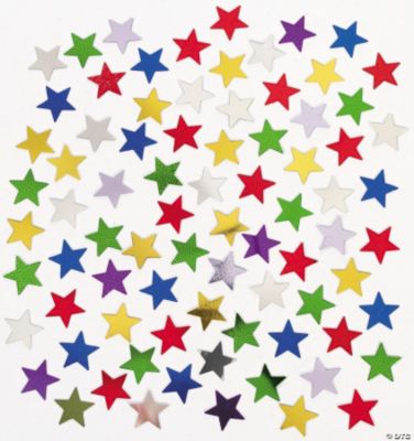 Rainbow Color Star-Shaped Confetti
