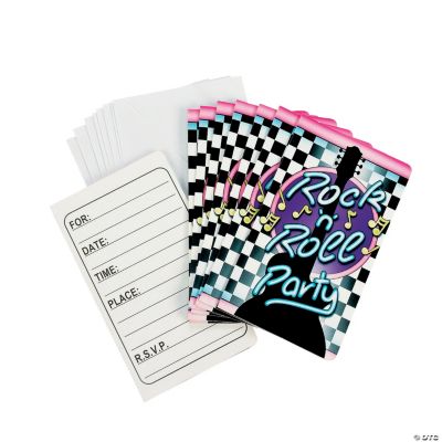 Rock 'N Roll Invitations