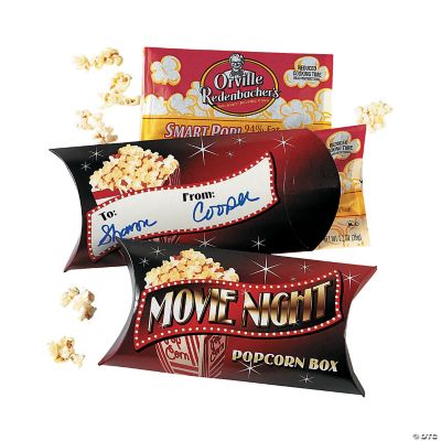 Movie Night Popcorn Boxes With Popcorn