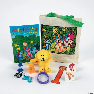 Neon Monkey Filled Treat Bags