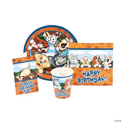 Birthday Puppy Tableware & Invitations