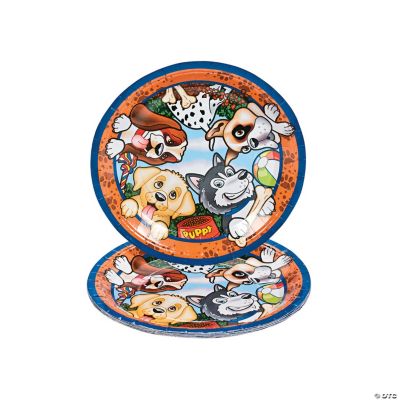 Birthday Puppy Plates