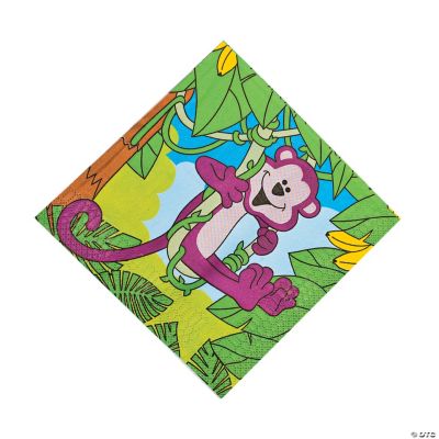 Neon Monkey Napkins