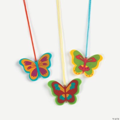 12 Butterfly Charm Necklaces