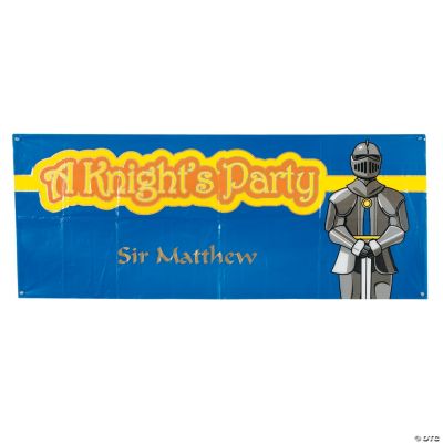 Personalized “A Knight’s Party” Banner - Small