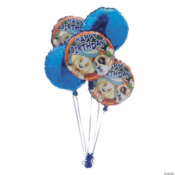 8 Piece Puppy Birthday Balloon Set