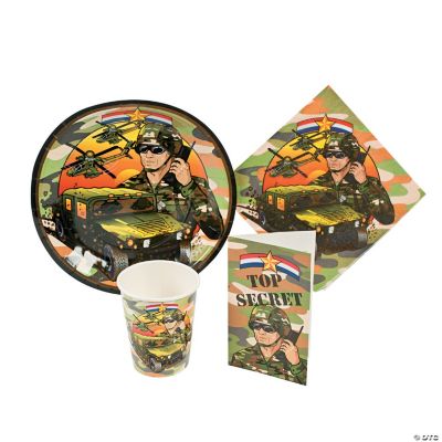 Camouflage/Army Tableware And Invites