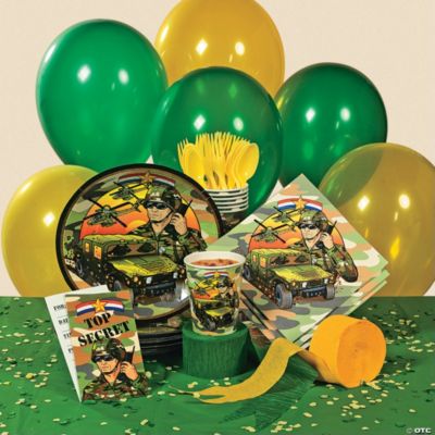 Camouflage Army Basic Party Pack