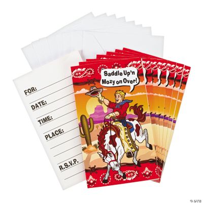 Cowboy Party Invitations