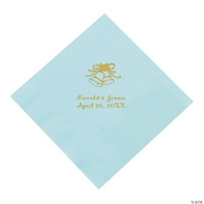 Light Blue Beverage Napkins (P)