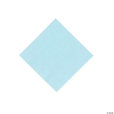 Light Blue Beverage Napkins