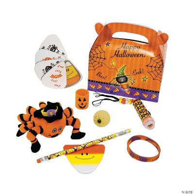 Candy Corn Spider Filled Halloween Treat Boxes