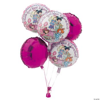 8 Piece Slumber Party Birthday Balloon Set