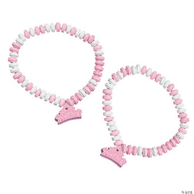 12 Stretchable Candy Necklaces With Princess Charm