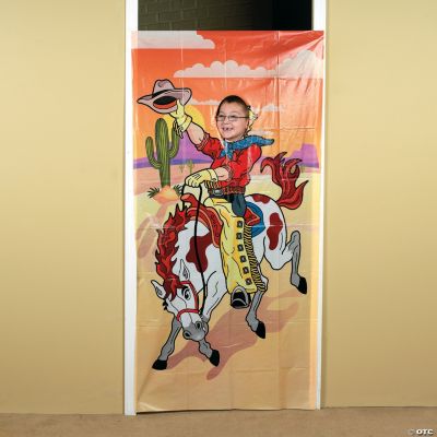 Cowboy Photo Door Banner