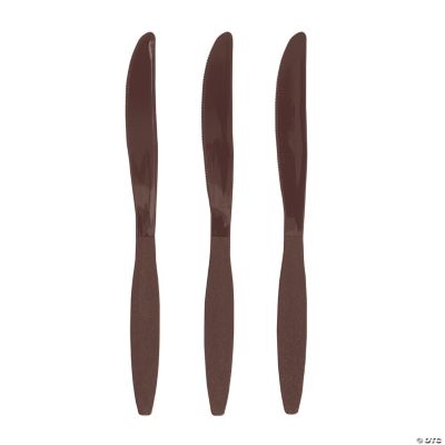 Chocolate Brown Party Knives