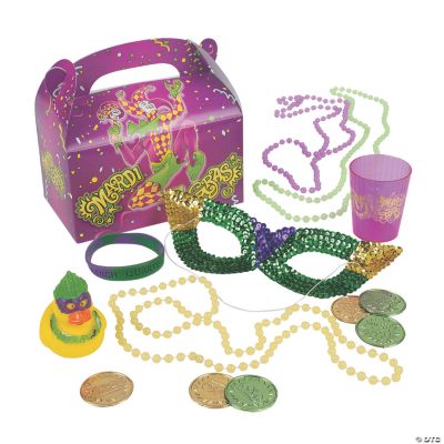 Mardi Gras Filled Treat Boxes