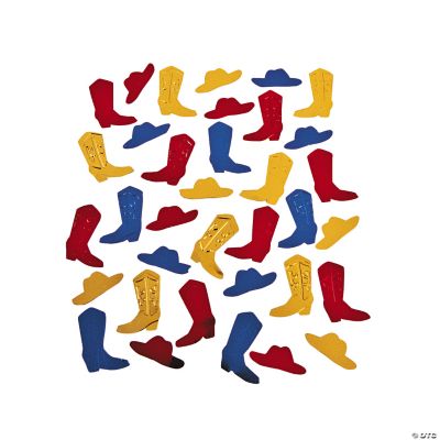 Cowboy Boot & Hat Confetti