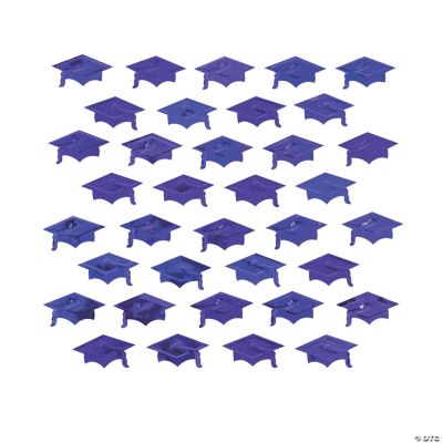 Purple Graduation Hat Confetti