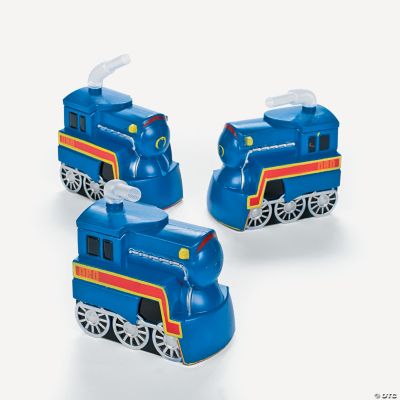 Train Engine-Shaped Cups With Straw