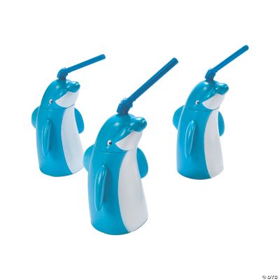 ﻿Dolphin-Shaped Cups With Straws