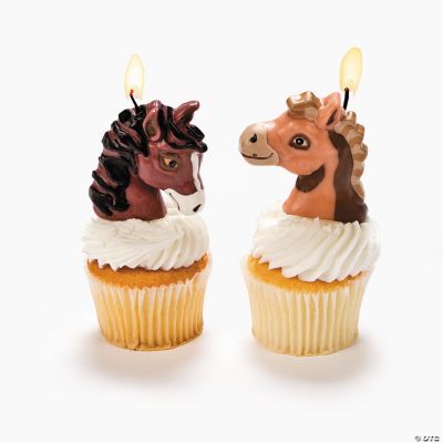 Mare & Foal-Shaped Cake Topper Candles