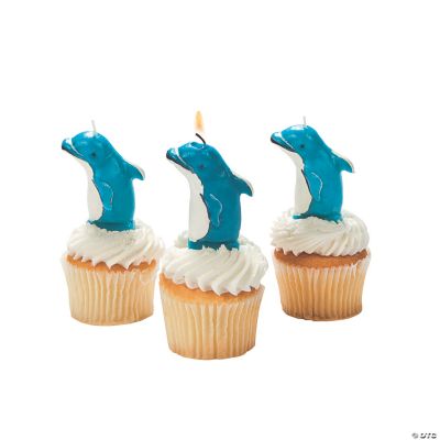 Dolphin Shaped Cake Topper Candle
