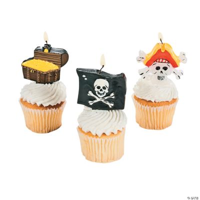 Pirate-Shaped Cake Topper Candles
