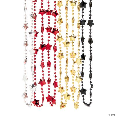 12 Metallic Movie Night Star Necklaces
