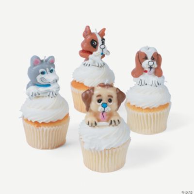 12 Birthday Puppy Cake Topper Candles