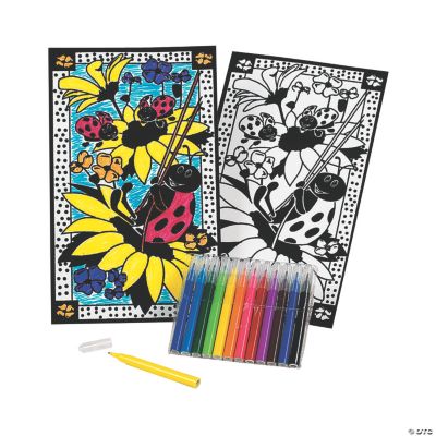 Color Your Own!﻿﻿ Fuzzy Ladybug Pictures