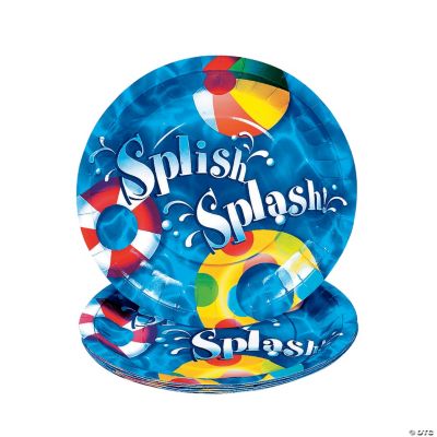 Swimming Pool Party Plates