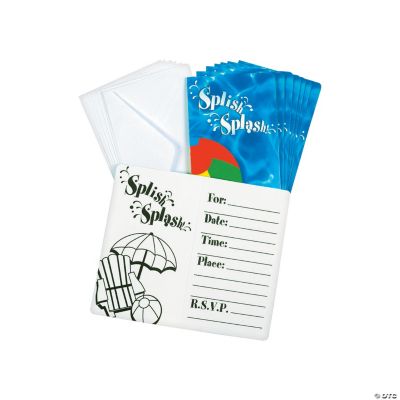 Swimming Pool Party Invitations
