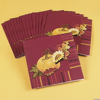 Fall Leaves Luncheon Napkins