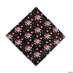 Pink Pirate Girl Luncheon Napkins