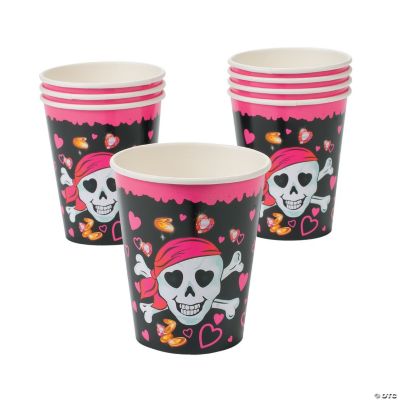 Pink Pirate Girl Cups