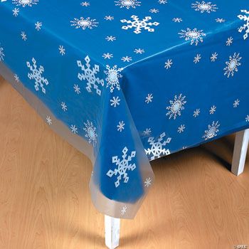 Clear Snowflake Table Cover