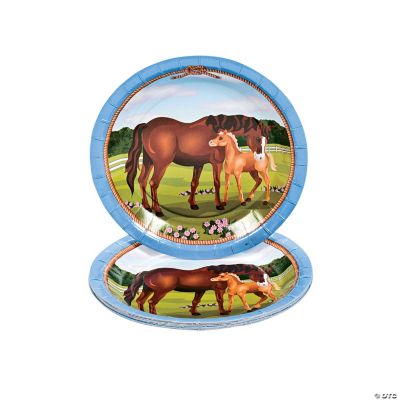 Mare & Foal Dessert Plates