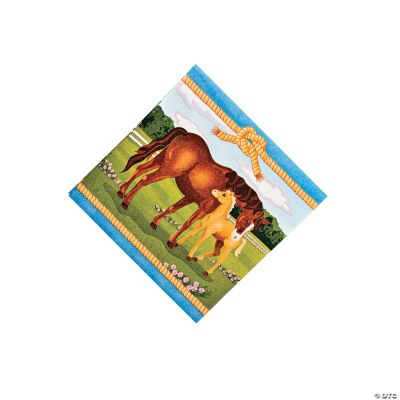 Mare & Foal Beverage Napkins