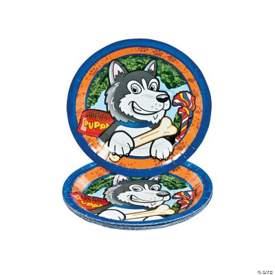 Birthday Puppy Dessert Plates