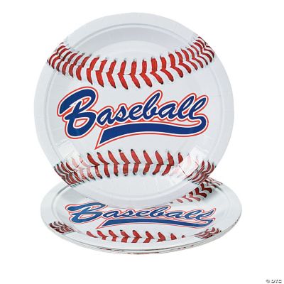 “Baseball” Dessert Plates
