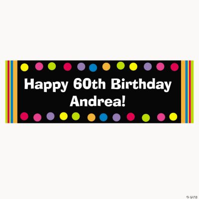 Personalized Primary Milestone Birthday Banner - Large