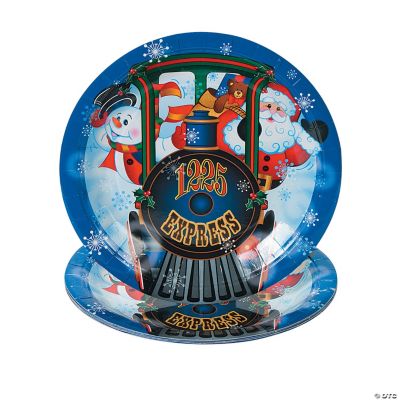 Holiday Train Dessert Plates