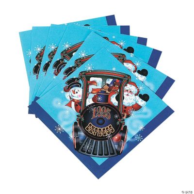 Holiday Train Beverage Napkins