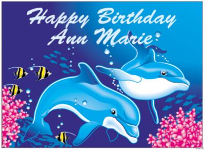 Personalized Dolphin Yard Sign