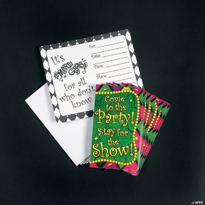 Mardi Gras Invitations