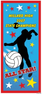 Personalized Volleyball Door Cover