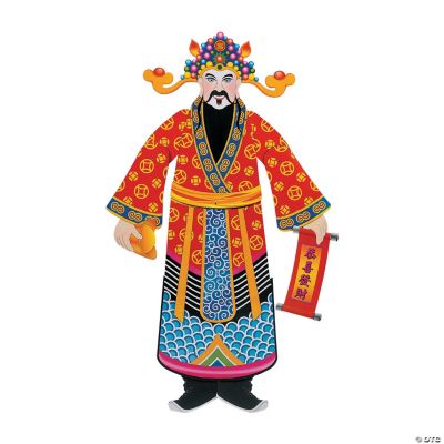 Large God Of Wealth Jointed Cutout